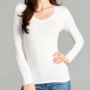 White LAYERING T-SHIRT Sizes S M L